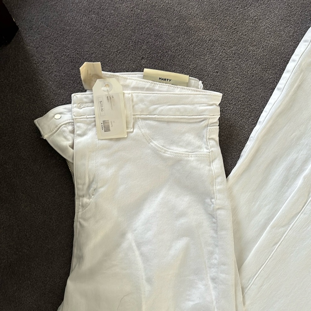 Flared White Jeans